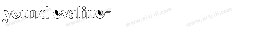 yound evaline字体转换